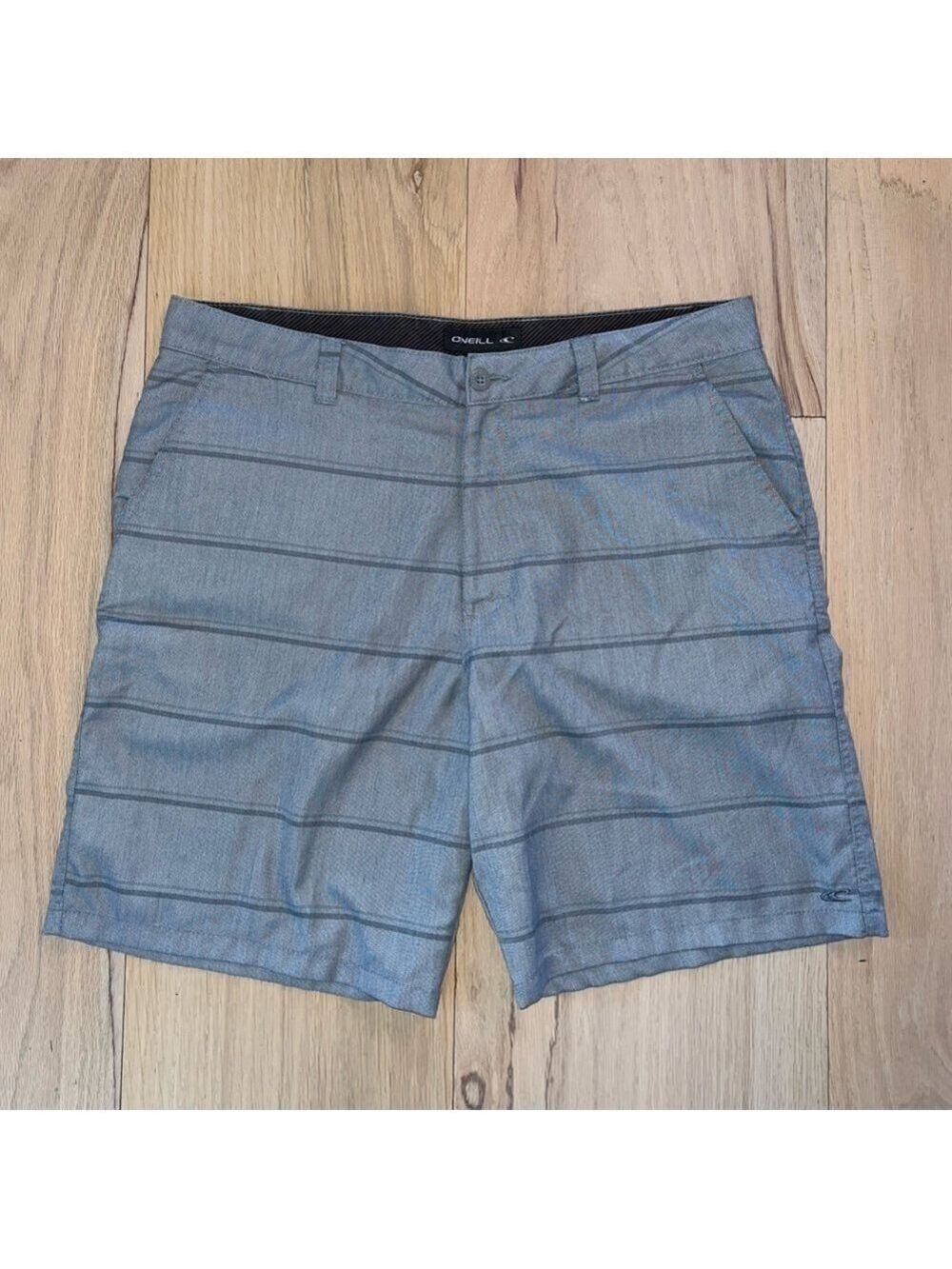 O’Niell Gray Striped Shorts Size 38